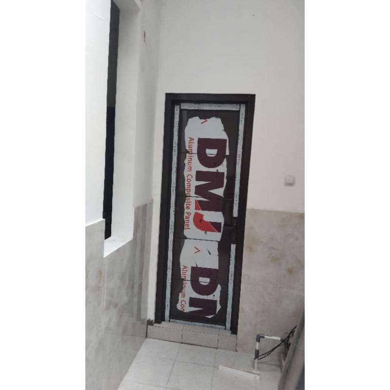 Pintu Kamar atau kamar mandi pintu aluminium acp uk 70x200