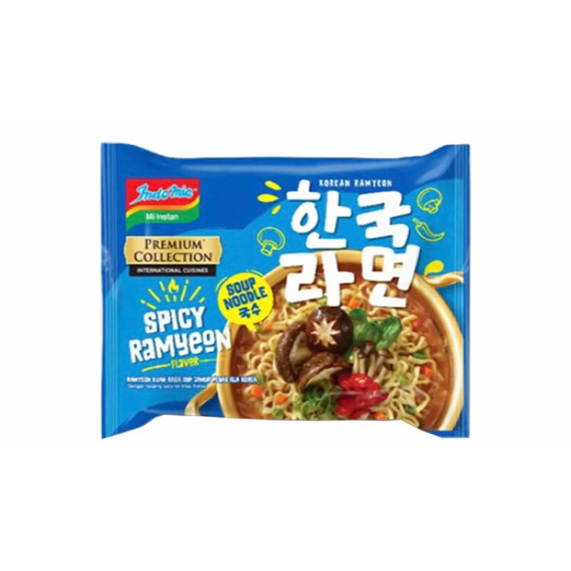 

Indomie premium collection tori Miso shoyu Ramyeon Takoyaki mie keriting goreng fiery chickin