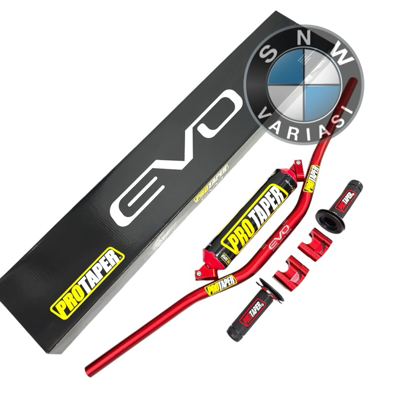 Stang fatbar protaper satu set handgrip dan busa palang stang klx crf wr beat street vixion nmax dll