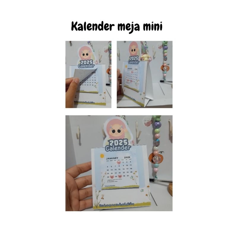 

kalender meja 2025/calender mini meja murah lucu imut aestetic