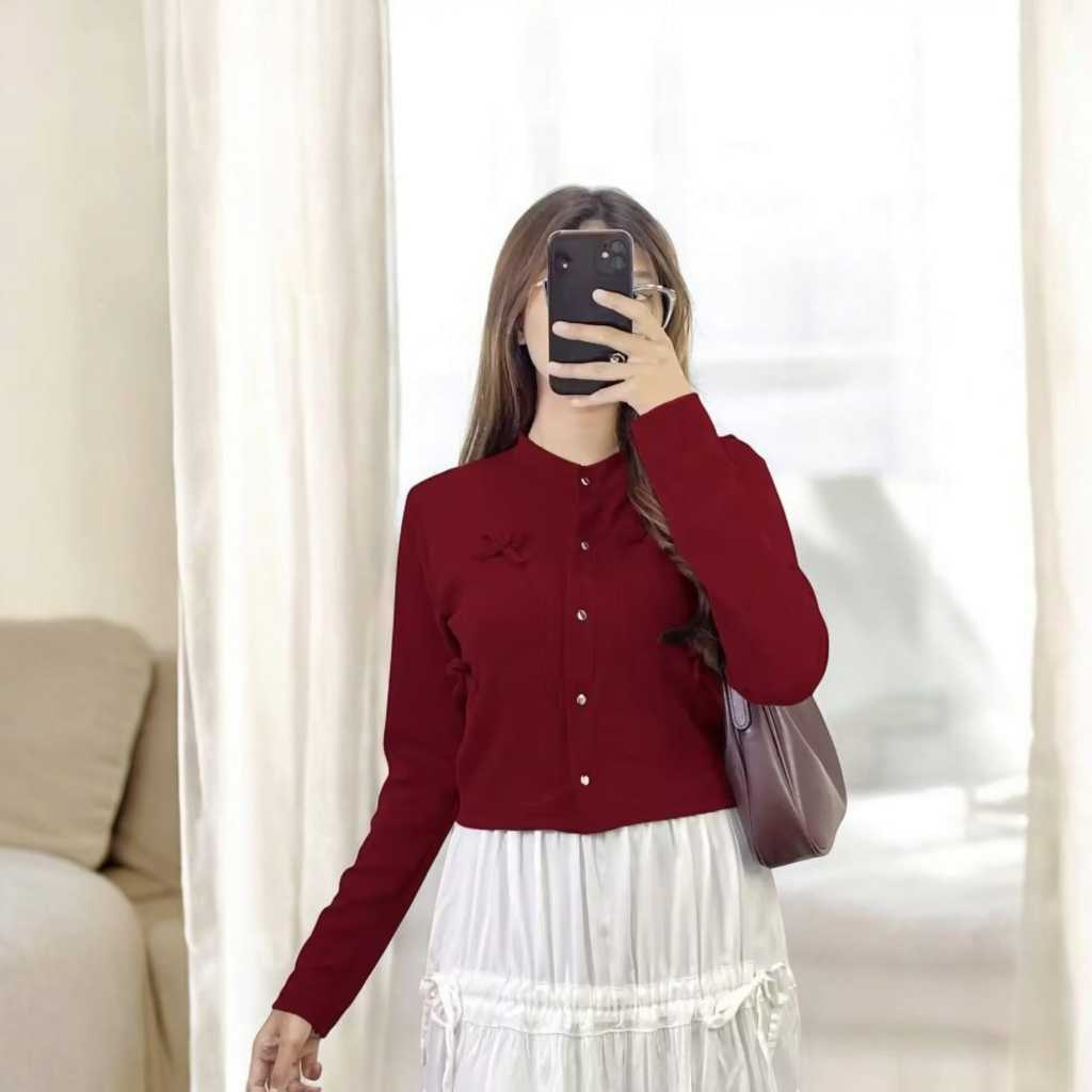 Lavinia Cardigan Pita Coquette / Cardigan Coquette / Cardigan Knit / Cardigan Pita / Cardigan Wanita