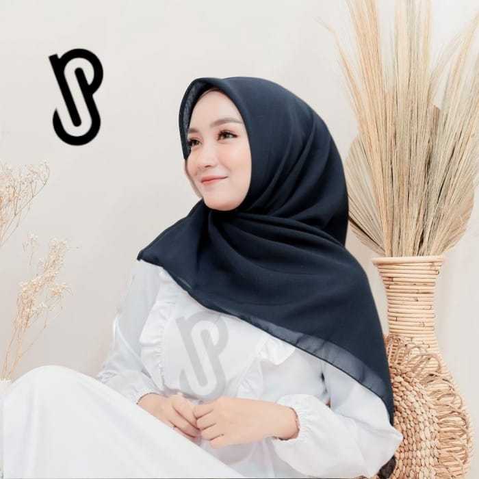 PS ~  Kerudung Segi empat Jilbab Bella Square Plain Square Pollycotton Premium Jumbo~FREE BROS