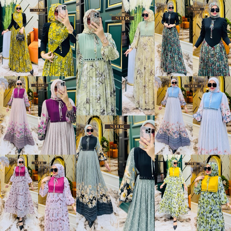 ORI SHR 100%... GAMIS SET HIJAB PREMIUM