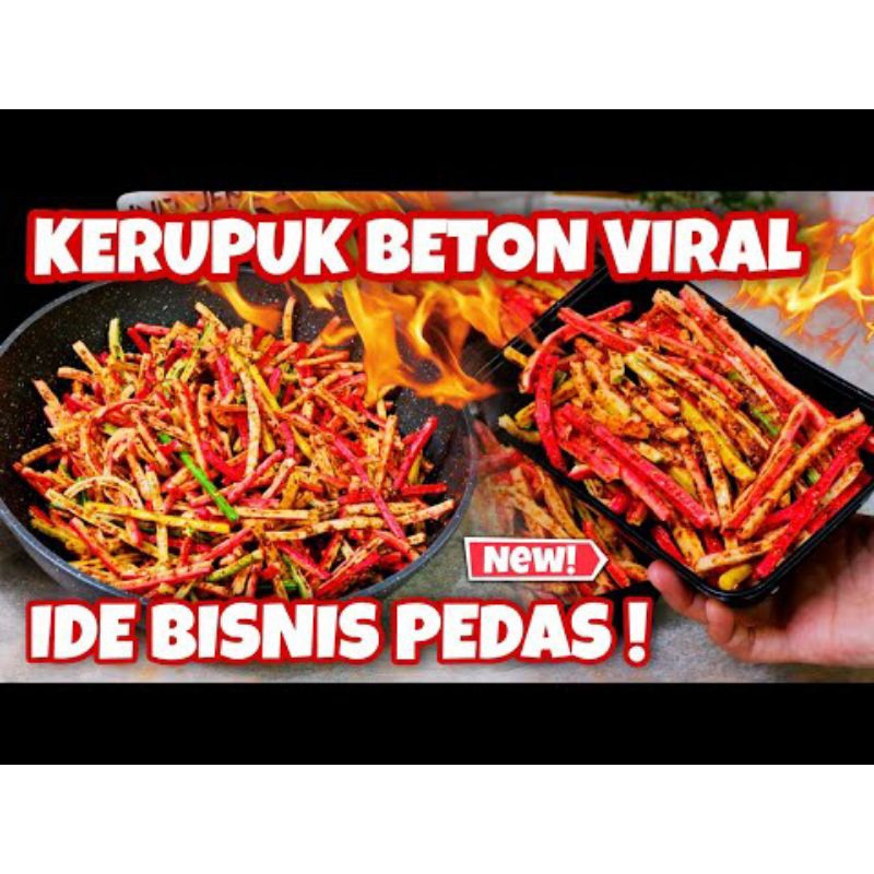 

seblak kerupuk jaat beton pedas daun jeruk/original daun jeruk varian kemasan 1000gr