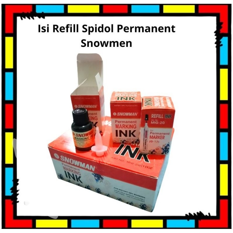 

Isi Tinta Refill Spidol Permanent Snowmen