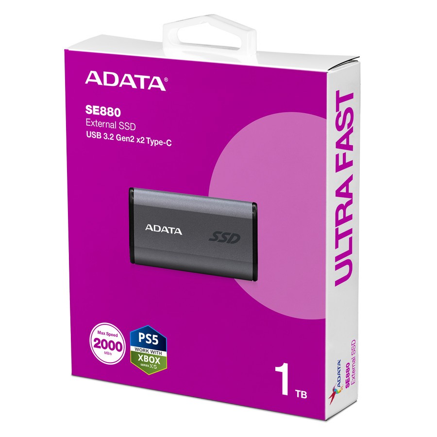 ADATA Elite SE880 External Portable SSD - 1TB Eksternal SSD
