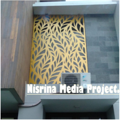 FABRIKASI FASAD / PARTISI LASER CUTTING ACP (CNC ROUTER)