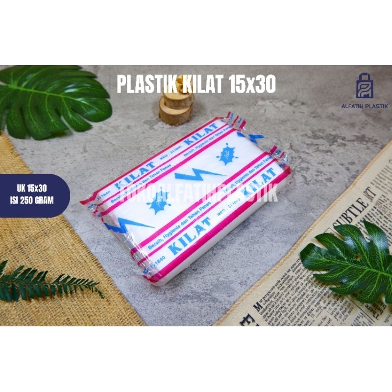 plastik kuah / plastik tahan panas / plastik HDPE kilat 1kg 2kg 3kg 15x30 20x35 25x40