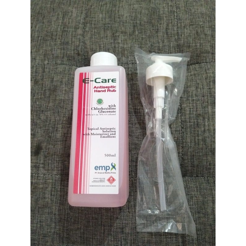 E-Care hand rub - sanitizer 500 ml