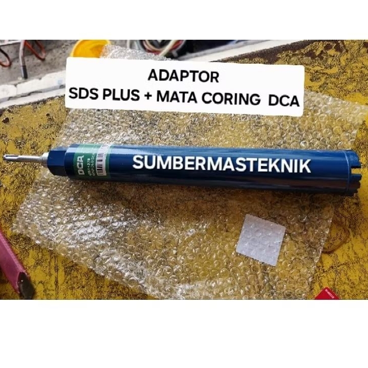 MATA CORING DCA 2" + ADAPTOR SDS PLUS SET MATA KORING 2" CORE BIT 51MM X 370MM SET SAMBUNGAN ADAPTOR