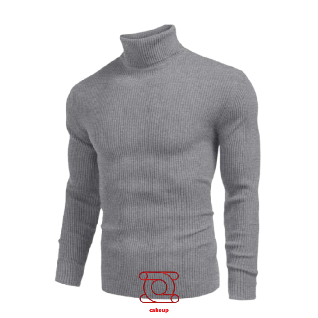 CakeupGusto Sweater Cardigan Turtle Neck Premium Terbaru Bahan Rajutan Tebal Oversize Original 100%