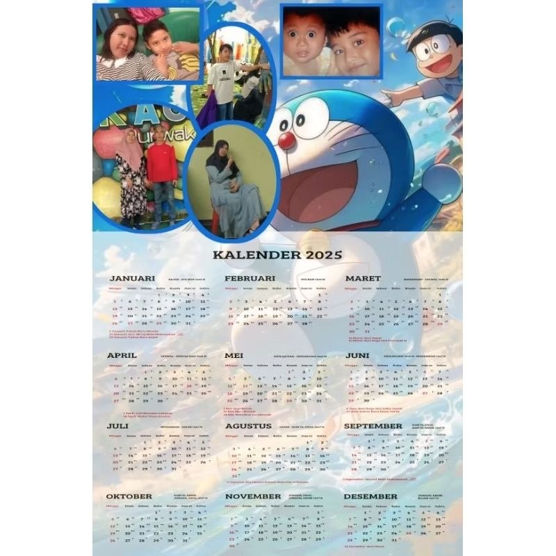

Cetak kalender costum 32x48cm Tahunan murah