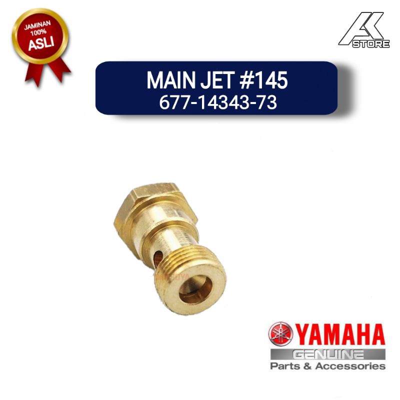 MAIN JET #145 677-14343-73 | Main jet 145 karburator mesin tempel Yamaha 40PK Kotak