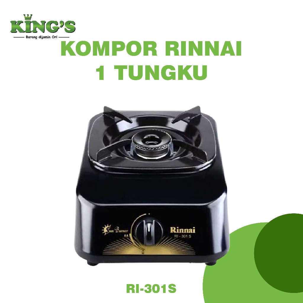 RINNAI RI-301 S / KOMPOR GAS 1 TUNGKU RINNAI RI301S / KOMPOR GAS RINNAI RI 301 S - REKOMENDASI TERMU
