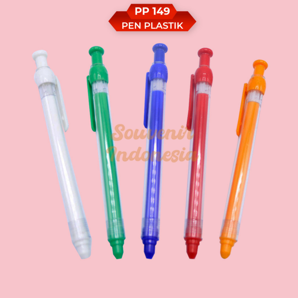 

Pen Plastik Murah Dan Praktis, Cocok Untuk Sehari-Hari Custom Logo/Nama PP 149