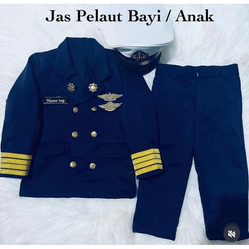 JAS PELAUT ANAK NAVY BLUE JAS PELAYARAN ANAK JAS ANAK PELAUT JAS SAILOR ANAK BAJU PELAUT ANAK KAOS P