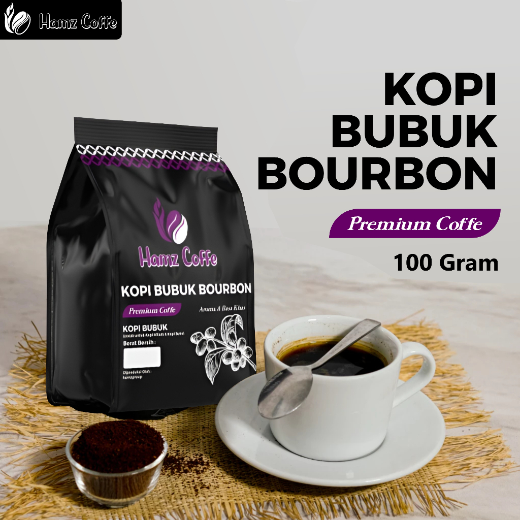 

Hamz Coffee - kopi bubuk bourbon premium harga bersahabat 100gr