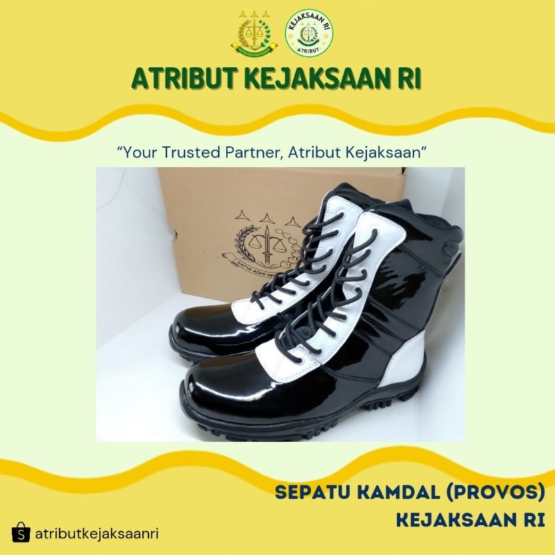 ATRIBUT KEJAKSAAN RI - SEPATU KAMDAL (PROVOS) KEJAKSAAN RI