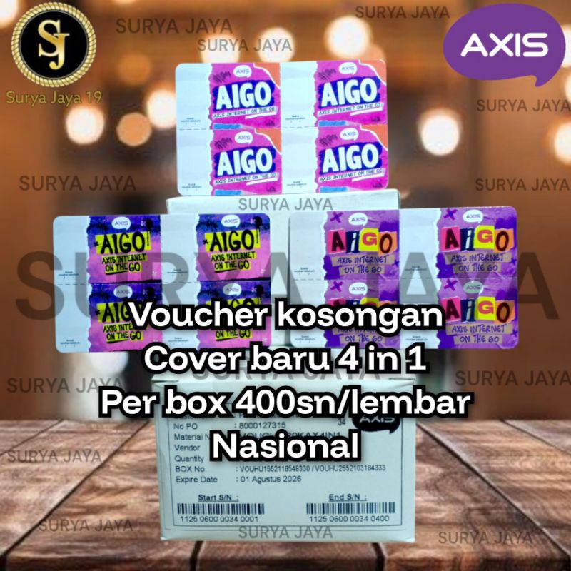 VOUCHER KOSONG AXIS TERMURAH