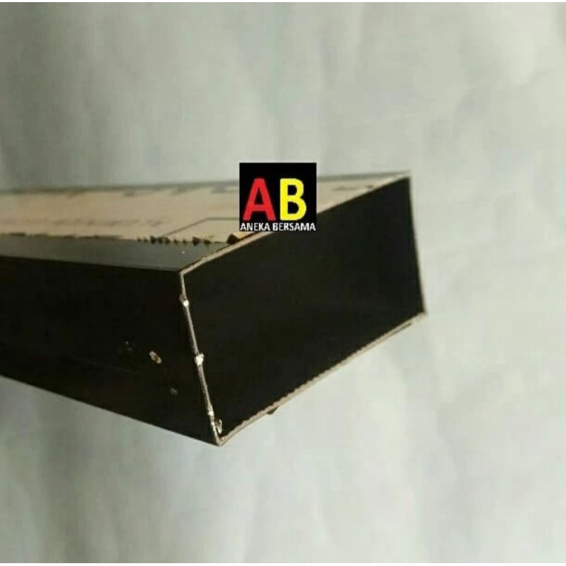 Hollow Aluminium 25mm x 50mm black Panjang 199.5cm