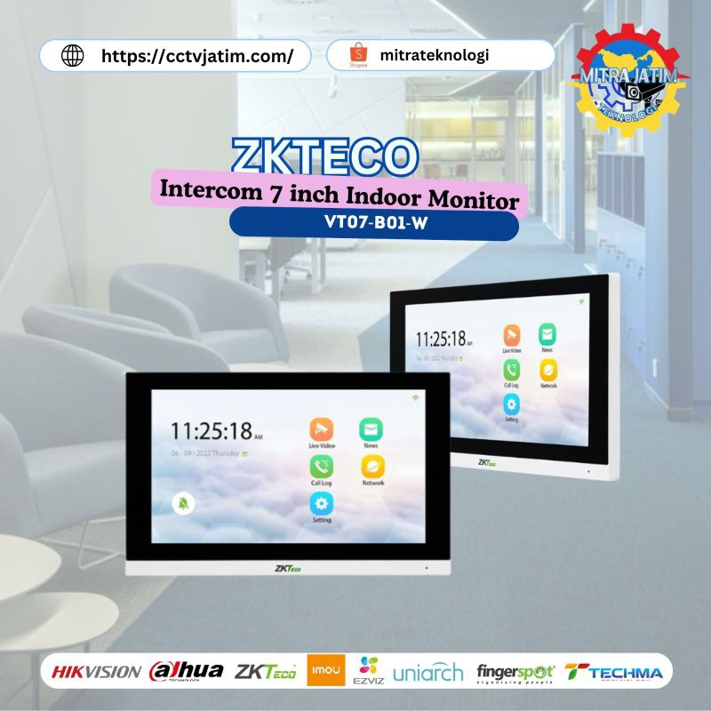 Intercom 7 inchi Indoor Monitor ZKTeco