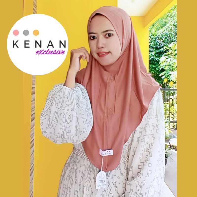 Hijab KENAN non pet size L - kerudung kenan pastel hijab non pet kenan ukuran L hijab non pet size L