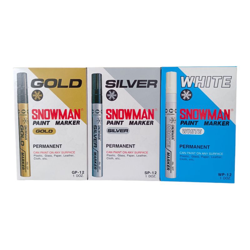 

Paint Marker Snowman Medium Tip Permanent (1Pak/12Pcs)