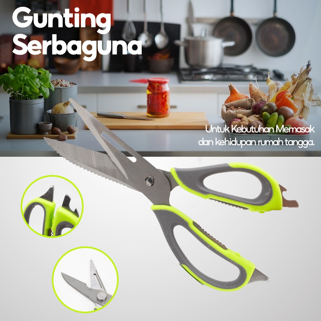 

Homeneeds Gunti Multifungsi Gunti Serbaguna Bahan Stainless CX-200