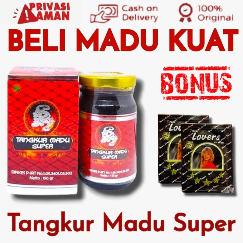 

TANGKUR MADU SUPER ORIGINAL - MADU KUAT TAHAN LAMA - BONUS TISU MAGIC
