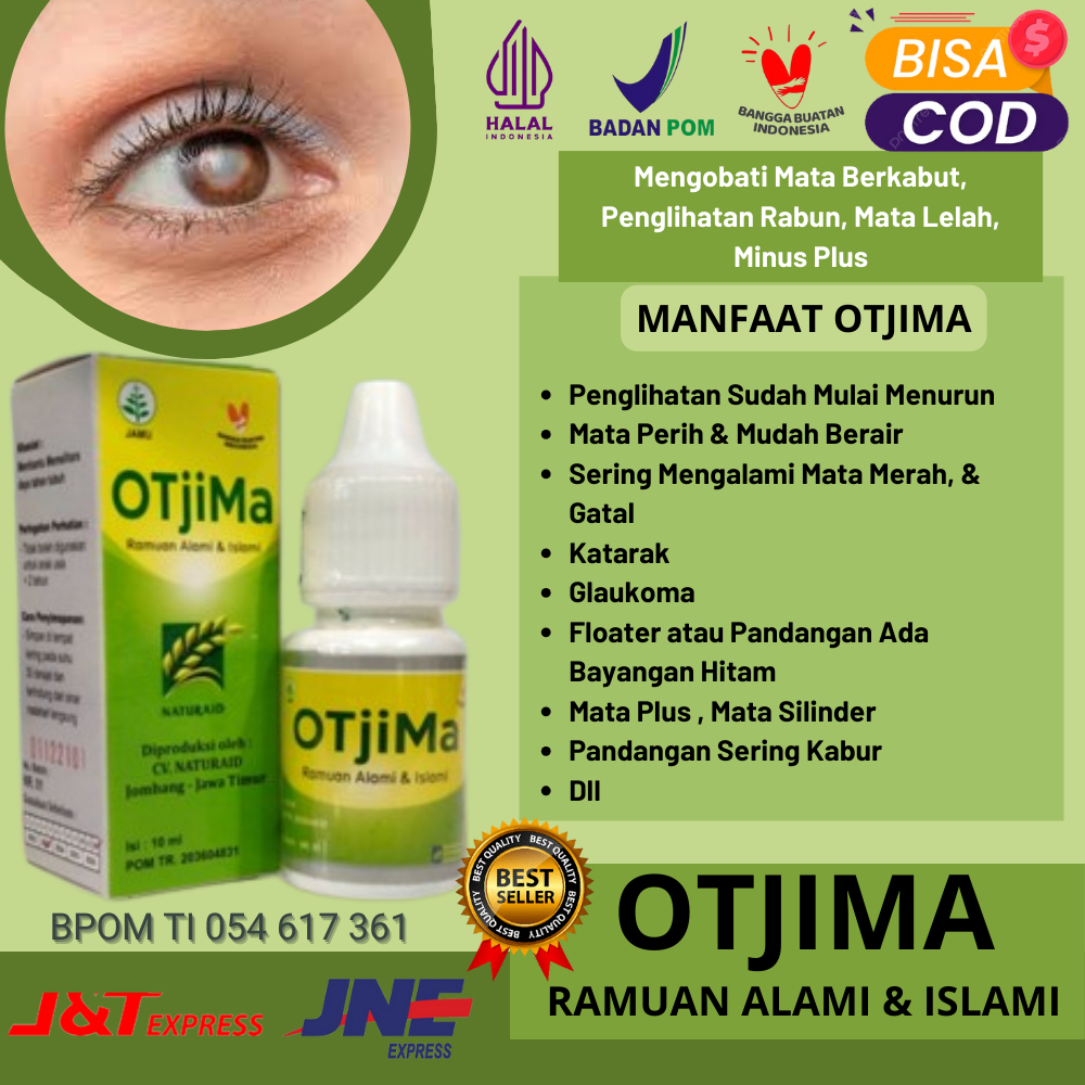 Otem/Otjima - Obat Tetes Mata Herbal Alami Mengobati Mata Berkabut, Penglihatan Rabun, Mata Lelah, M