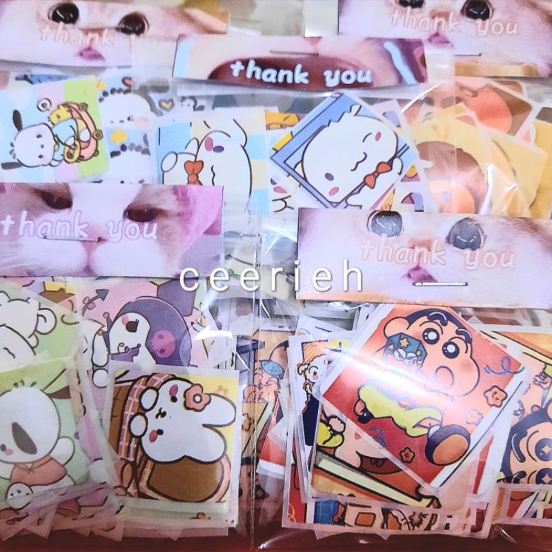 

50 PCS STICKER LUCU KARAKTER KARTUN TERMURAH