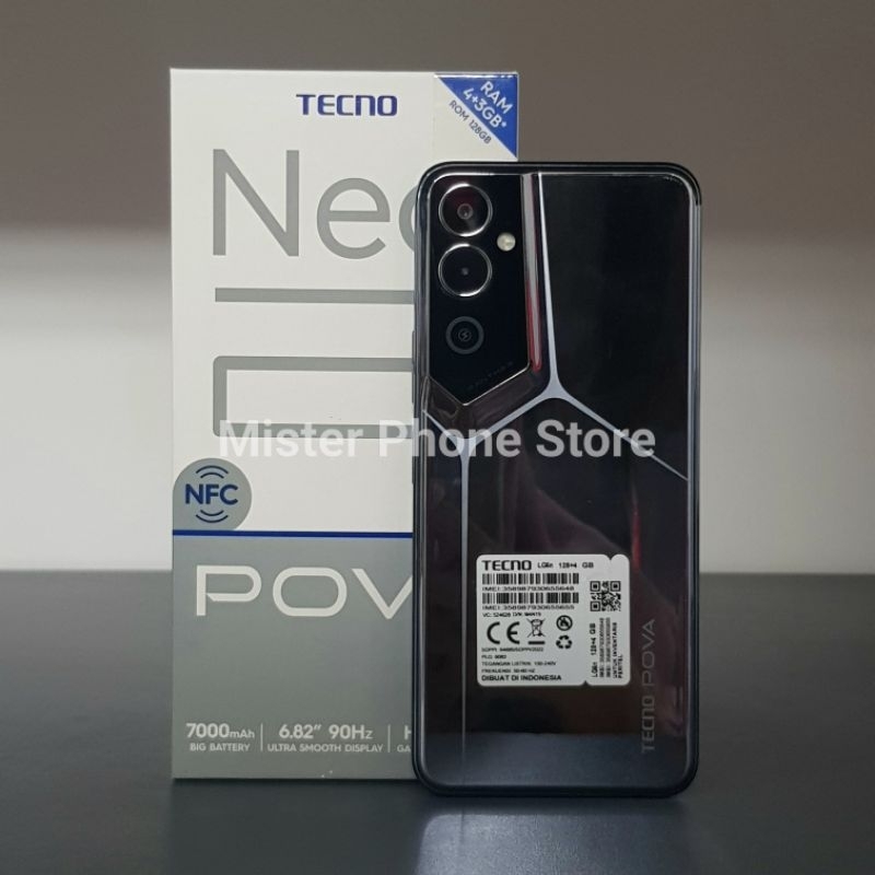 Tecno Pova Neo 2 4/128 GB Garansi Resmi Indonesia Original Second Bekas