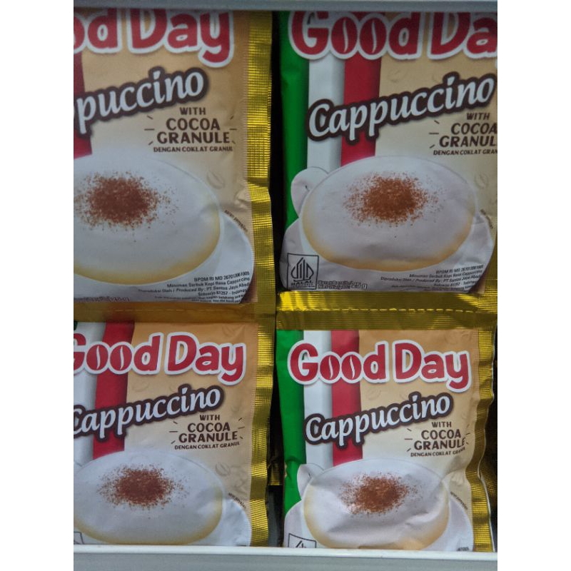 

Good Day Cappuccino 1 Rtg Dengan Coklat Granul