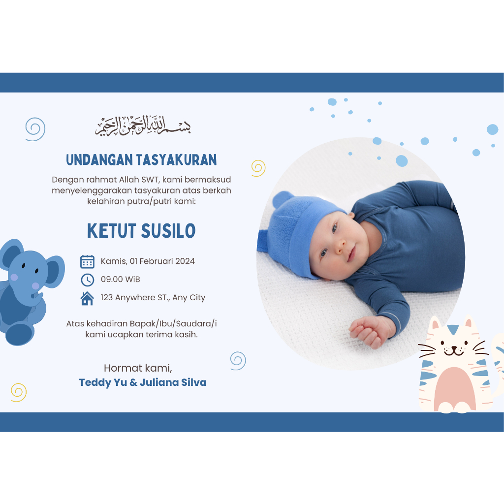 

STIKER SYUKURAN AQIQAH (minimum order 100 pcs) / STIKER AQIQAH / STICKER TASYAKURAN AQIQAH