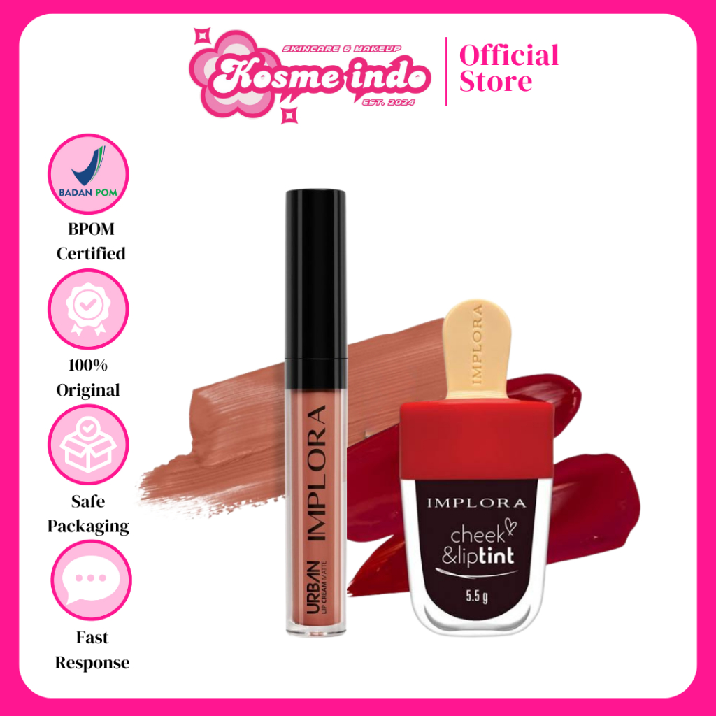 BEST SELLER IMPLORA OMBRE LIPCREAM 01 & LIPTINT 01 | LIPCREAM X LIPTINT