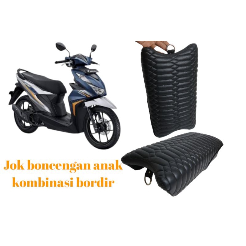 Jok Boncengan Anak Bordir ( MOTOR BEAT ) Jok motor anak / Jok dudukan depan anak