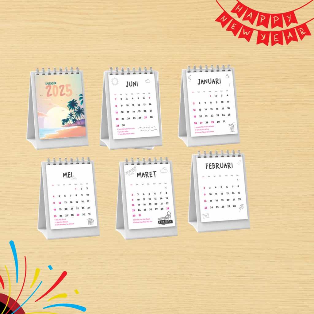 

(CUSTOM COVER) KALENDER MEJA MINI 2025 / CALENDER MEJA 2025 / KALENDER MEJA MURAH
