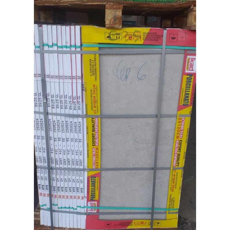 Granit 60x120 Ikad Abu matt polos Grade A isi 1.44 m2