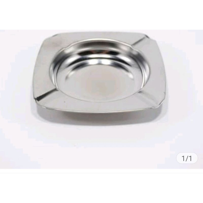 Asbak stainless segi / asbak rokok / asbak stainless /asbak  kotak stainless