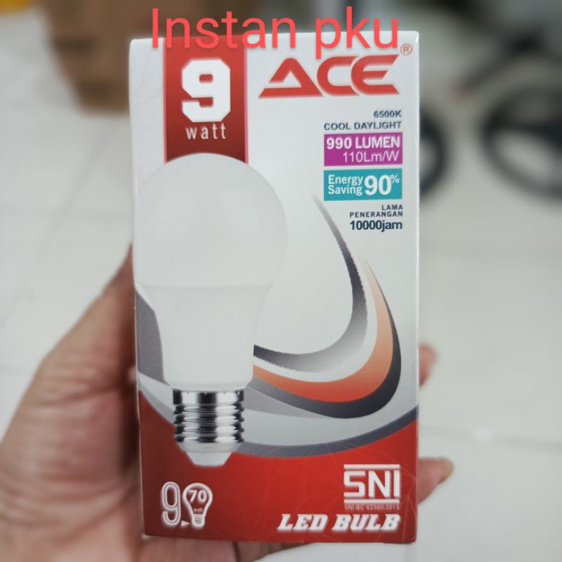 Lampu LED 9watt /Bohlam LED 9watt Ace
