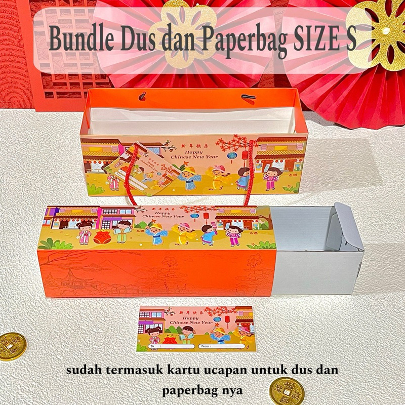 Dus Bolu Gulung Imlek Model Sliding | Dus Bolu Gong Xi Fa Cai | Box Hampers Bolu Imlek