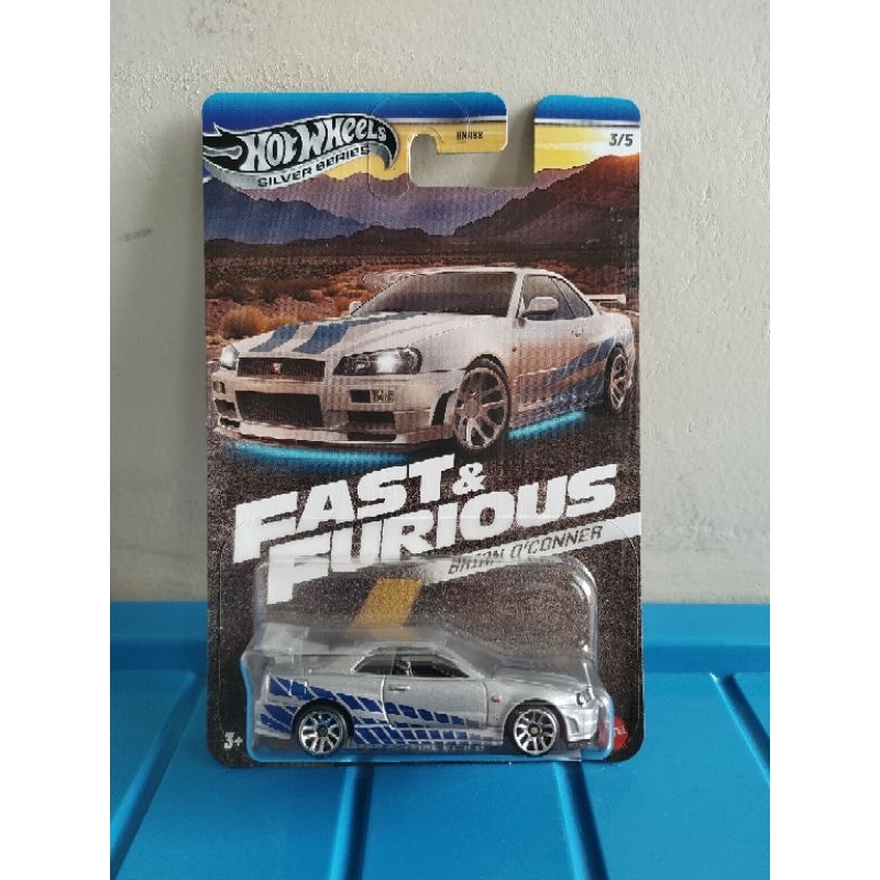 HOT WHEELS F&F 2025 NISSAN R34, SUPRA ORANGE,PUTIH, Eclips