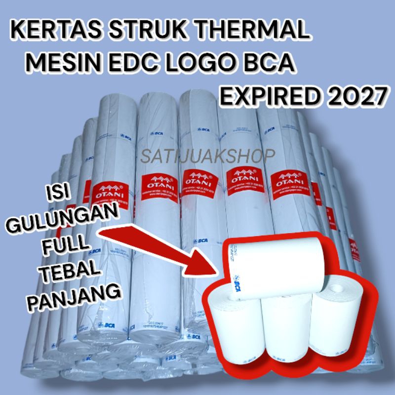 

KERTAS STRUK THERMAL LOGO BANK BCA TERMURAH