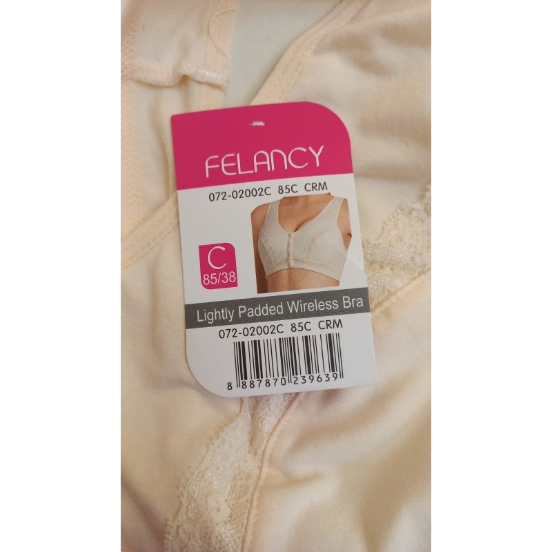 BFS002 bra jumbo felancy tanpa kawat kancing depan 38C 40C 42C