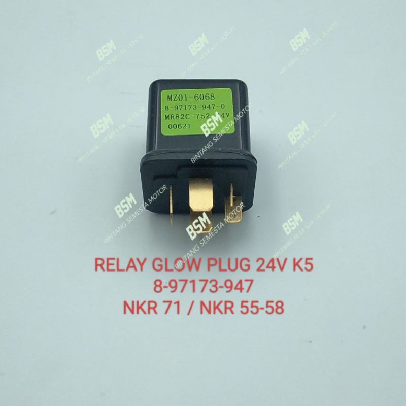 RELAY GLOW PLUG 24V 5P NKR 71