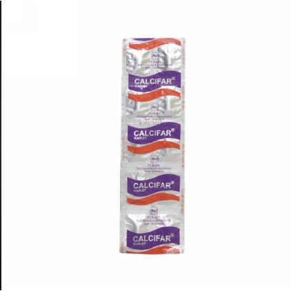 CALCIFAR | CALCIFAR PLUS STRIP 10 TABLET | Suplemen Tulang dan Gigi Kalsium
