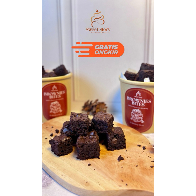 

Fudgy Brownies Bites Premium | Brownies in Jar free Dip Glaze | Brownies Fudgy Premium