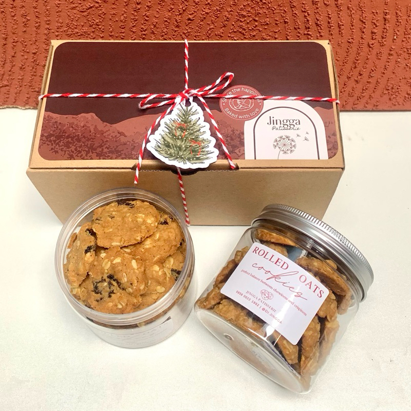 

[Isi 2]Rolled oats cookies | Oatmeal cookies | Hampers Natal