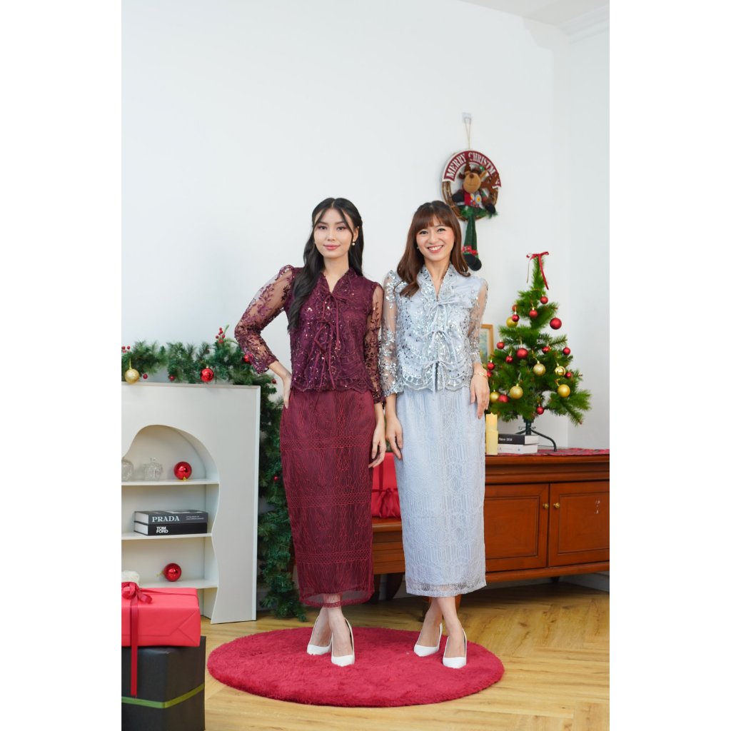 Miss Nomi - Petra Dress Mewah Elegant Natal Kondangan Bridesmaid Graduation Gaun Brokat Seragaman Bi