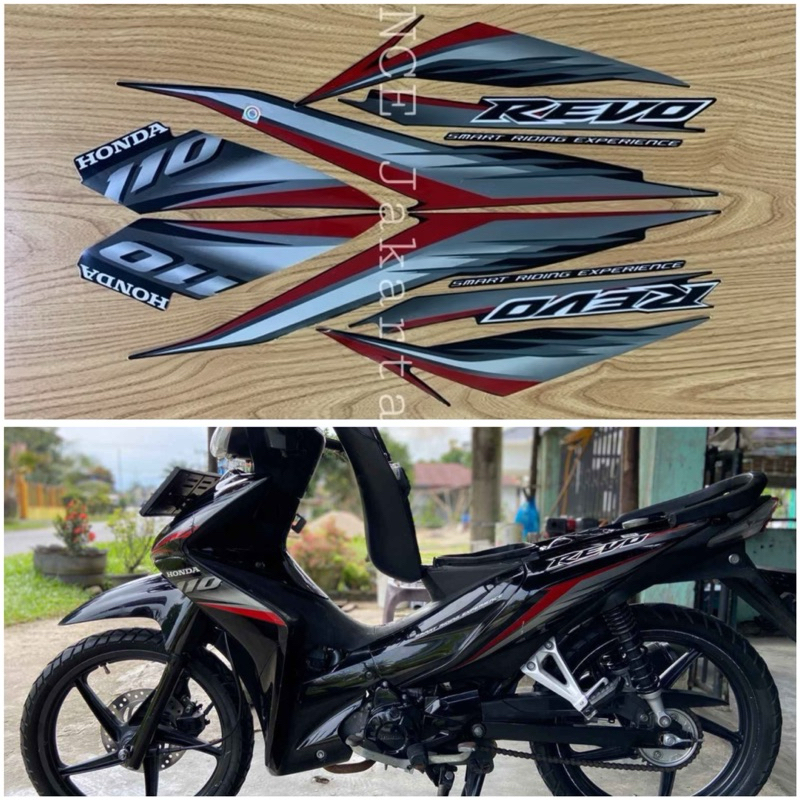 STIKER STRIPING MOTOR REVO ABSOLUTE CW 2009 HITAM